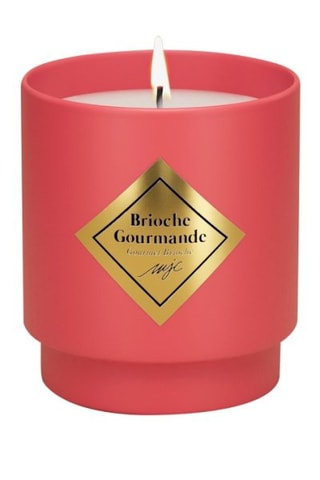 Bougie parfumée et bracelet rouge - Brioche Gourmande