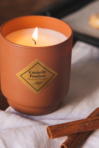 Bougie parfumée et bracelet corail - Cannelle Poudrée