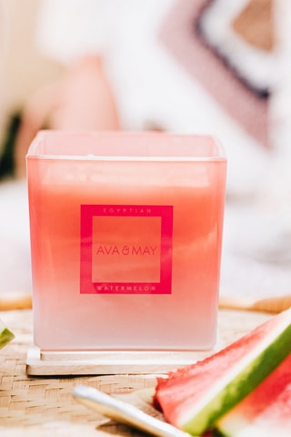 Maxi bougie parfumée en cire de soja Pastèque Egyptienne - Pastèque
