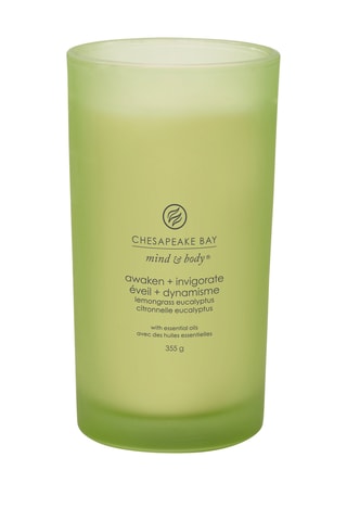 Bougie parfumée Eveil & Dynamisme - Citronnelle et eucalyptus