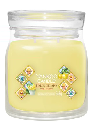 Bougie parfumée jarre moyen modèle - Sorbet au citron