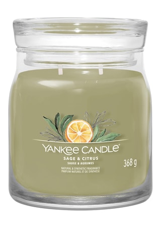 Bougie parfumée jarre moyen modèle - Sauge et agrumes