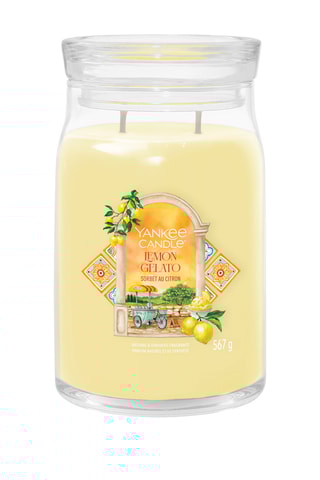 Bougie parfumée jarre grand modèle - Sorbet au citron