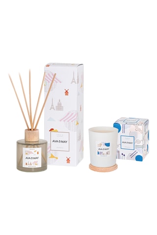 Bougie parfumée Paris et diffuseur de parfum Fleuri