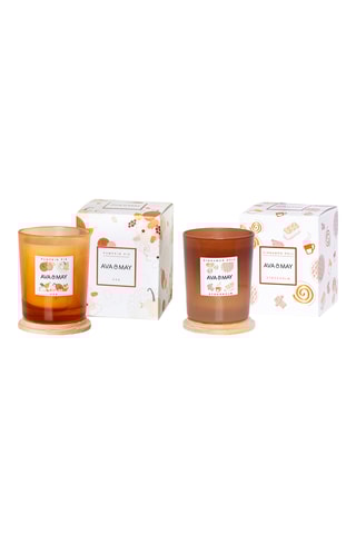 Bougie parfumée Cinnamon Roll et bougie parfumée Pumpkie Pie