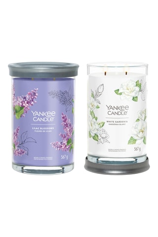 2 bougies parfumées jarre grand modèle - Jardin aux lilas et Gardénia Blanc