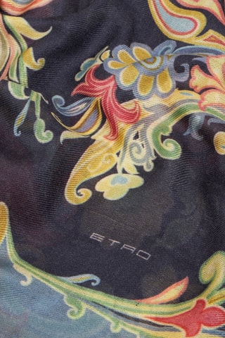 Foulard en laine, cachemire et soie - Bleu marine
