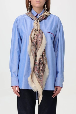 Foulard en cachemire - Ecru et bordeaux