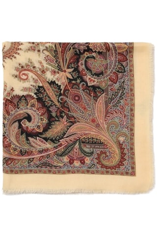 Foulard en cachemire - Ecru et bordeaux