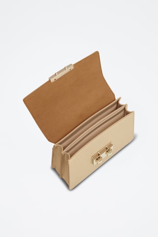 Sac à main en cuir de veau Mini Bella - Doré