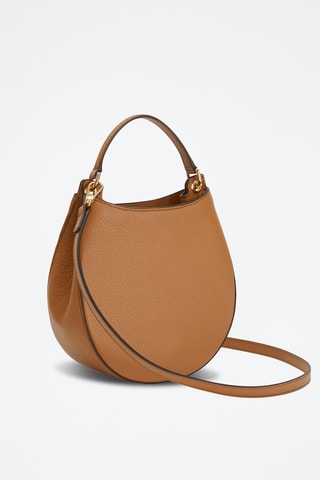 Sac à main en cuir de veau Mini Afrodite - Camel