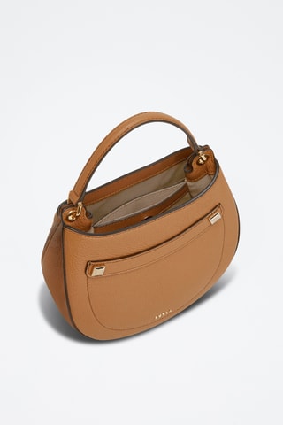 Sac à main en cuir de veau Mini Afrodite - Camel