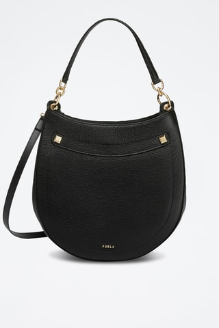 Sac à main en cuir de veau S Afrodite - Noir