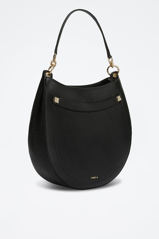 Sac à main en cuir de veau S Afrodite - Noir
