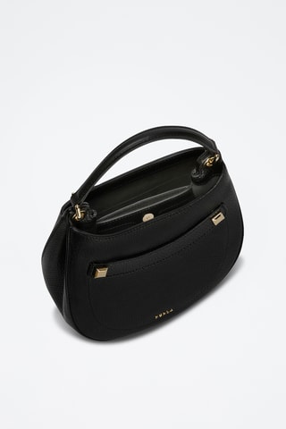 Sac à main en cuir de veau S Afrodite - Noir