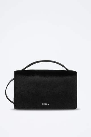 Sac à main en cuir de veau Mini Splendida - Noir