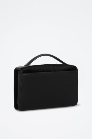 Sac à main en cuir de veau Mini Splendida - Noir