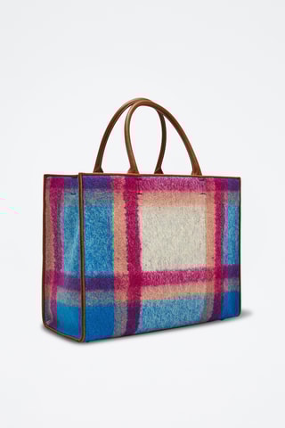 Sac à main en laine et cuir Opportunity - Marron