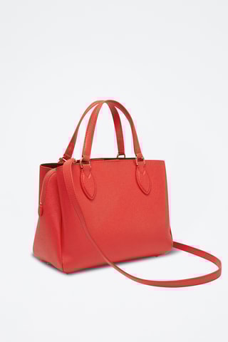 Sac à main en cuir de veau Minerva - Rouge