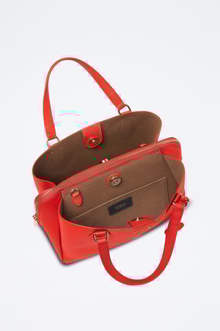 Sac à main en cuir de veau Minerva - Rouge