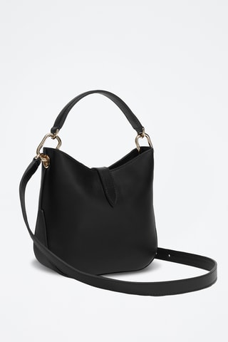 Sac à main en cuir de veau Sirena Mini - Noir