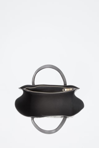 Sac à main en cuir de veau Era - Gris foncé