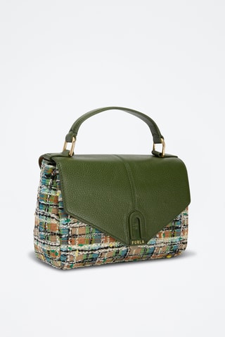 Sac à main en cuir de veau Dafne - Vert émeraude