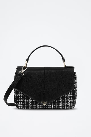 Sac à main en cuir de veau Dafne - Noir