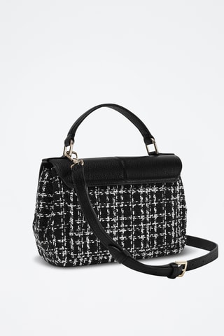 Sac à main en cuir de veau Dafne - Noir