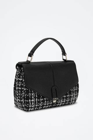 Sac à main en cuir de veau Dafne - Noir