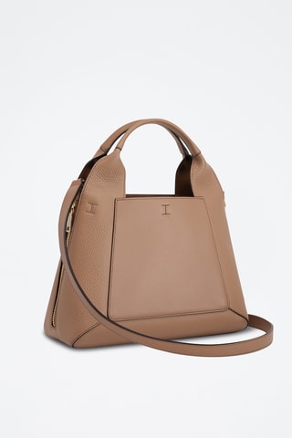 Sac à main en cuir de veau Gilda - Marron