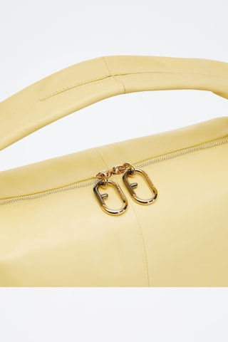Sac à main en cuir de veau Ginger - Jaune