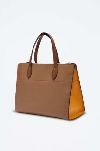 Sac à main en cuir de veau Afrodite M - Marron