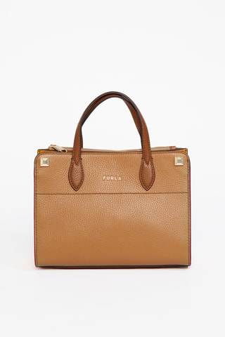 Sac à main en cuir de veau Afrodite S - Camel