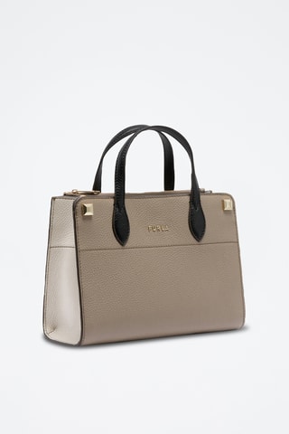 Sac à main en cuir de veau Afrodite S - Gris