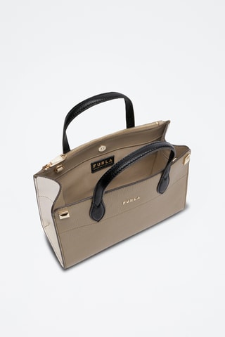 Sac à main en cuir de veau Afrodite S - Gris