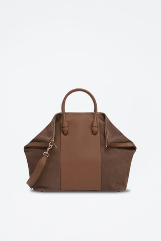 Sac à main en cuir Miastella L - Marron