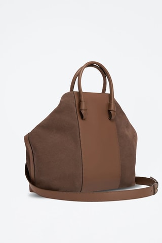 Sac à main en cuir Miastella L - Marron