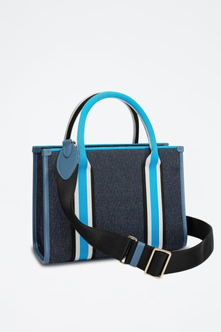 Sac à main en jean Afrodite Mini - Bleu marine