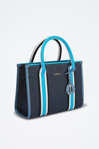 Sac à main en jean Afrodite Mini - Bleu marine