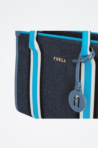 Sac à main en jean Afrodite Mini - Bleu marine