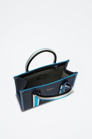 Sac à main en jean Afrodite Mini - Bleu marine
