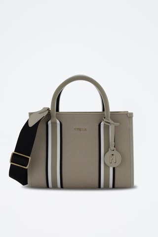 Sac à main en jean Afrodite Mini - Taupe