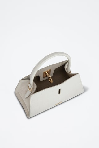 Sac à main en cuir de veau Genesi - Blanc