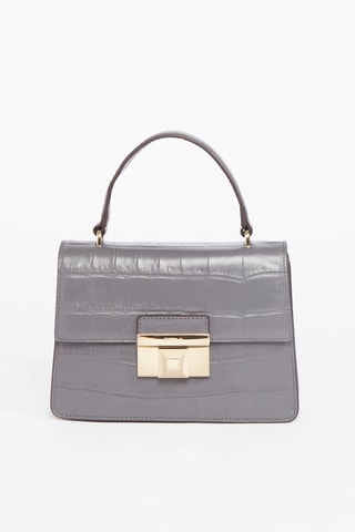 Sac à main en cuir de veau Venere - Gris