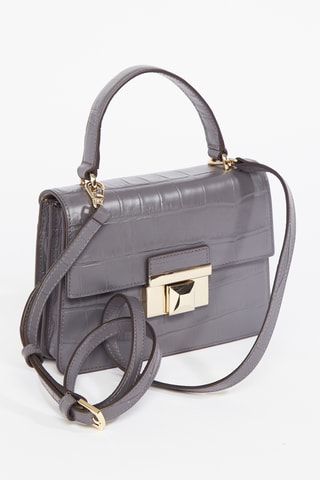 Sac à main en cuir de veau Venere - Gris