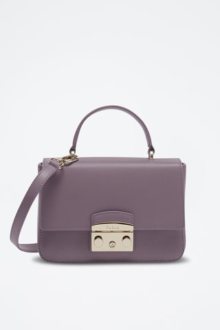 Sac à main en cuir de veau Metropolis - Violet
