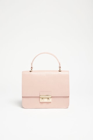 Sac à main en croûte de cuir Bella - Nude