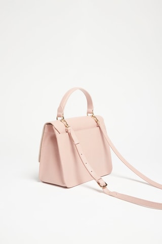 Sac à main en croûte de cuir Bella - Nude
