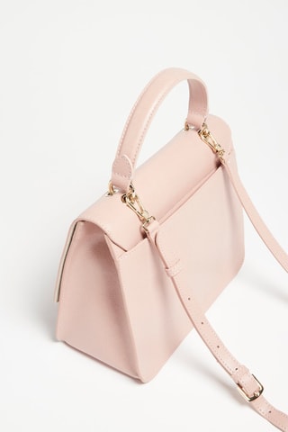Sac à main en croûte de cuir Bella - Nude